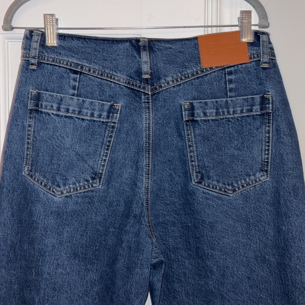Princess Polly Gyoke Hi Rise Straight Leg Jeans Size 8 Dark Wash - Picture 8 of 15